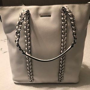 Simply Noelle NWT White Leather Braided Purse